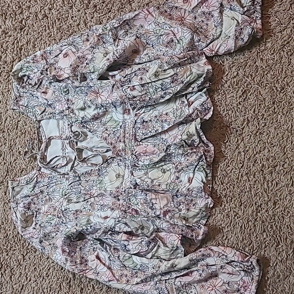 Arizona Jean Co. Brand Multi Spring Floral Color Crop Top Size Xsmall - Picture 7 of 8